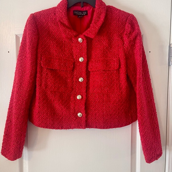 Rachel Zoe Jackets & Blazers - Rachel Zoe Women's Scarlet Textured Blazer